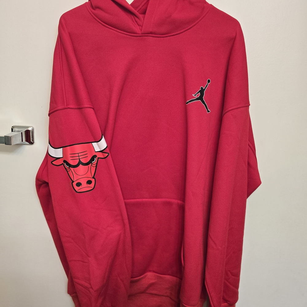 Jordan Bulls Red Hoodie for Men